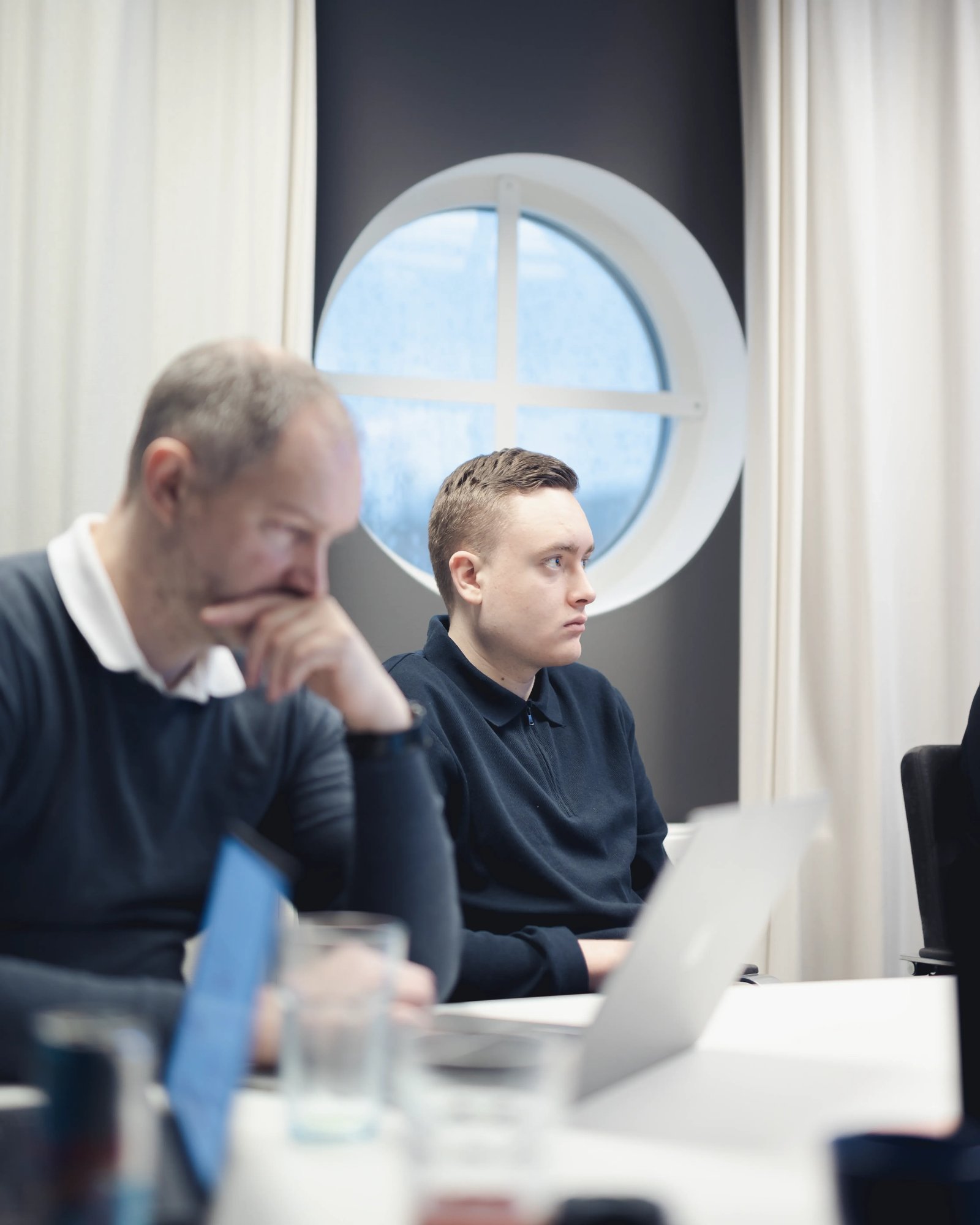 A picture of Johnny and William at the TeQflo office