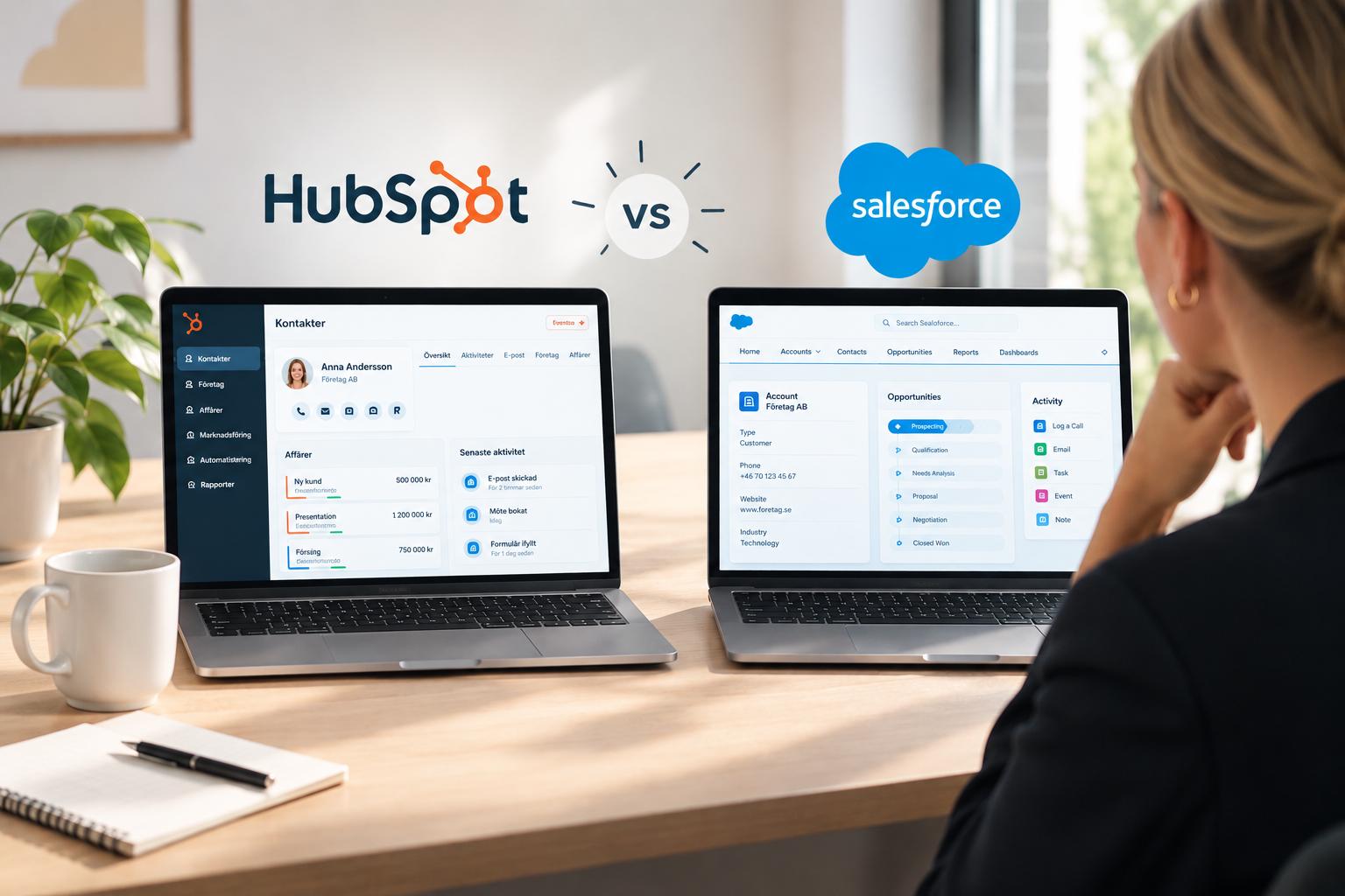 Salesforce vs HubSpot för SMB