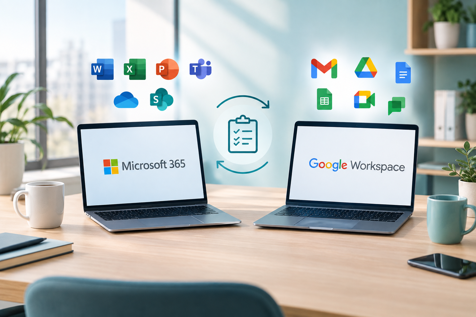 Microsoft 365 vs Google Workspace: Jämförelse och licensoptimering för företag